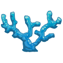 魚缸裝飾：藍色珊瑚