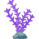 魚缸裝飾：紫色海草