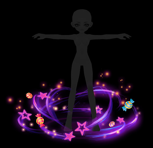 人物特效:炫光星空糖