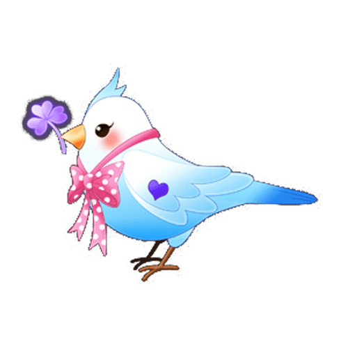 單載：粉藍小鳥