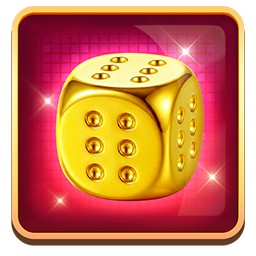 幸運骰子黃金擺飾卡